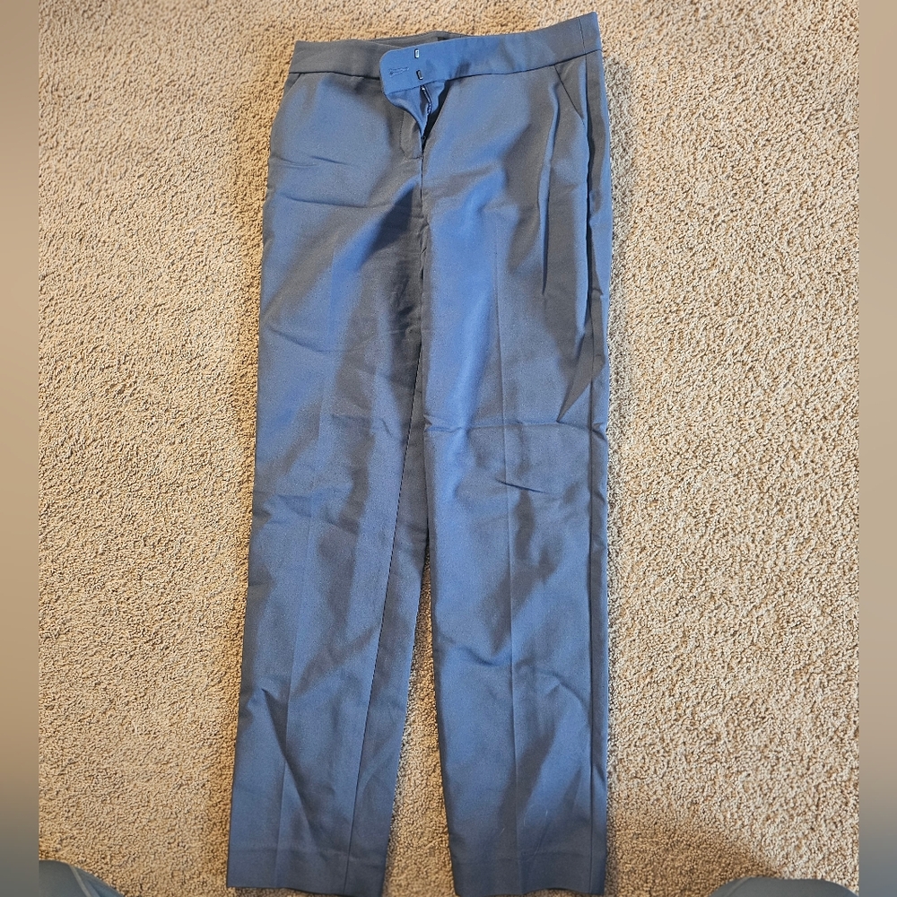 Womens Size 2 Express Colomnist Midrise Ankle Blue Dress Pants